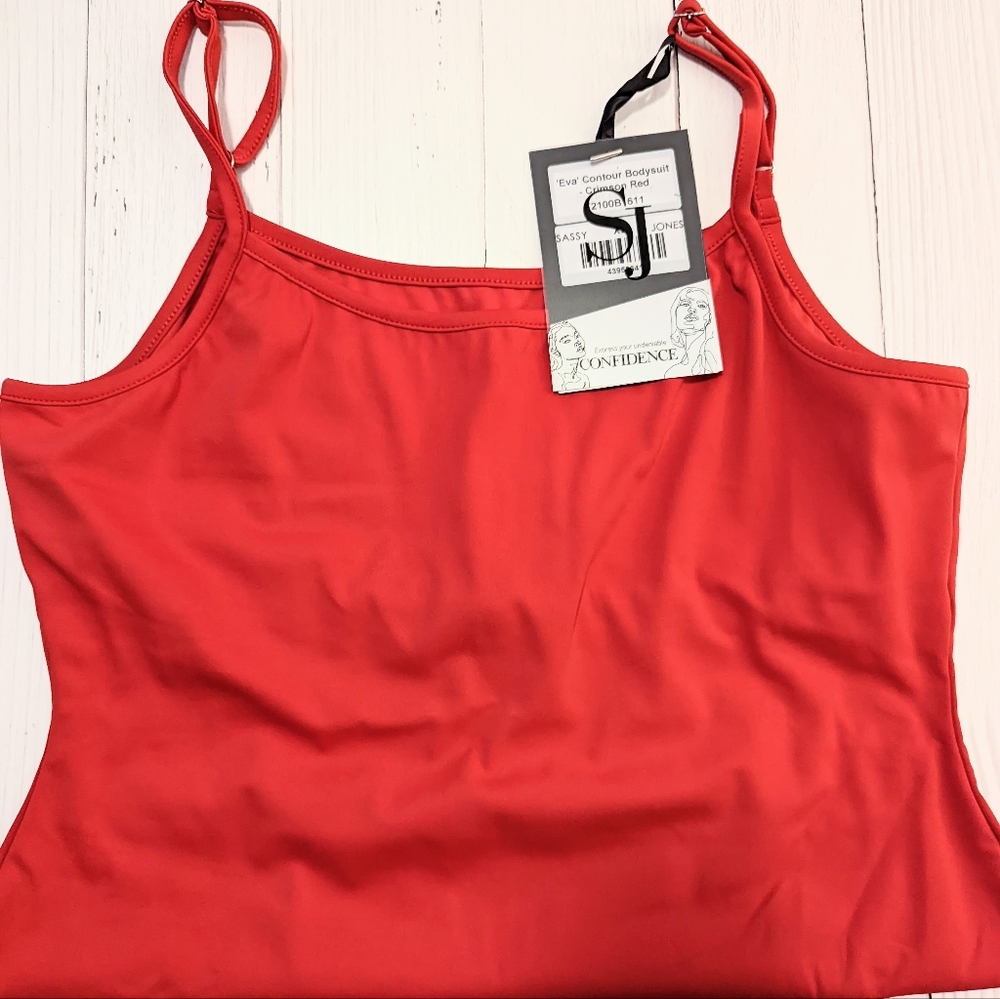 Sassy Jones Bodysuit XL - Crimson Red